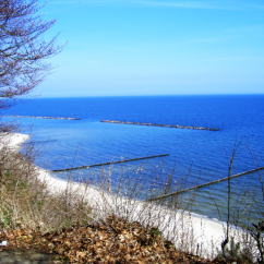Koserow Strand Blick vom Panoramaweg